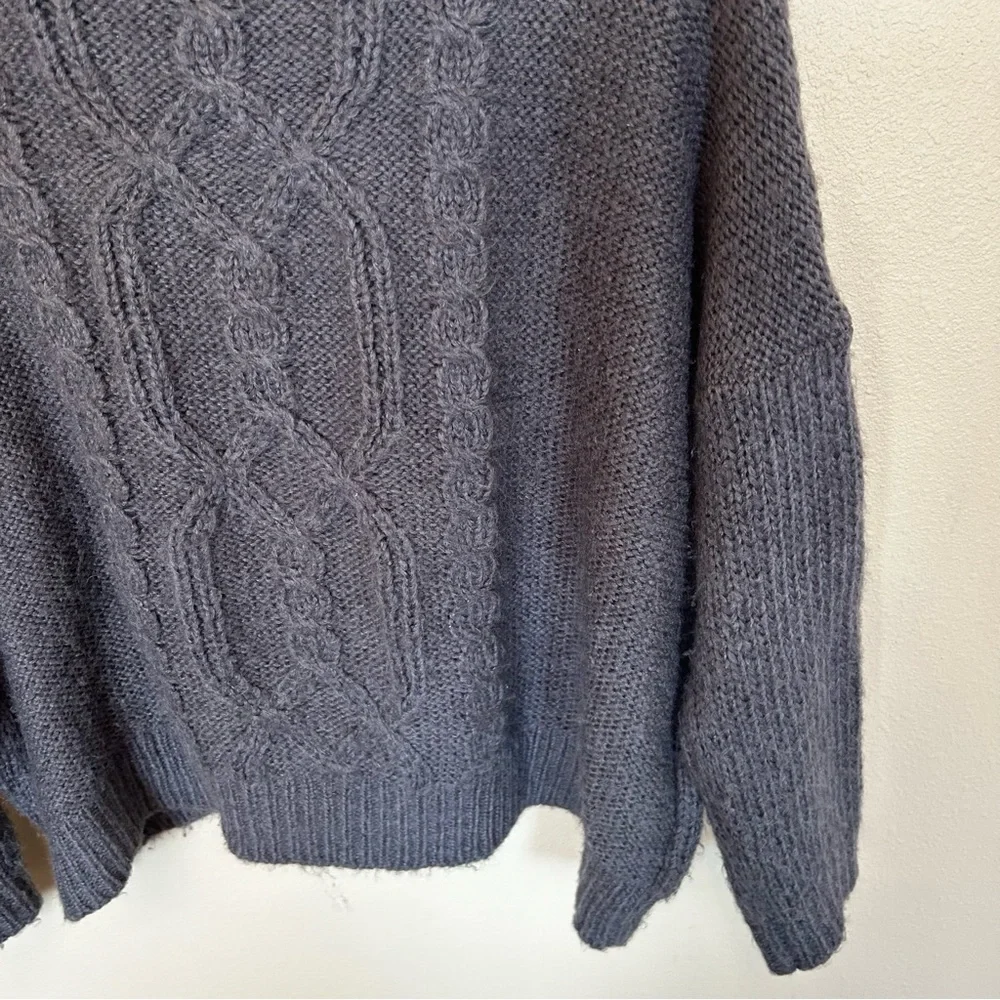 Wooden Ships Gray Mohair Wool Blend Sweater Size S/M - Picture 4 of 6